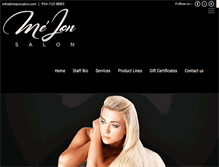 Tablet Screenshot of mejonsalon.com